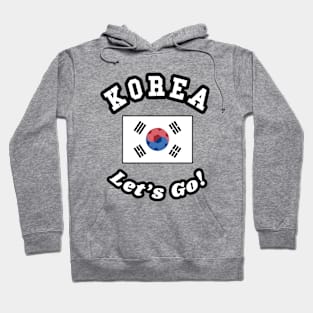 ⚽ Korea Soccer, 태극기 Flag, C'mon! Let's Go! 대한민국! Team Spirit Hoodie